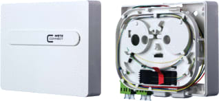 Metz Connect - PVL2D Datacontactdoos glasvezel 1501187j02hc