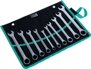 TRADEFORCE - Steek-/ringsleutel (set) Stk/Rng/Ratel Sltl 10St
