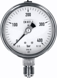 Ubel - 1015/RVS Buisveermanometer Manmtr 1/2Bu 100 -1+1,5B