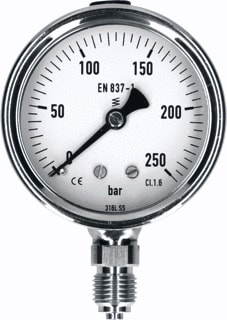 Ubel - 1015/RVS Buisveermanometer Manmtr 1/4Bu 63 -1+5B