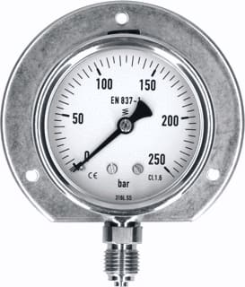 Ubel - 1015R/RVS Buisveermanometer manmtr 1/4bu 63 -1+3b