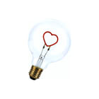 Bailey - LED-lamp Led Hart E27 G95 2W Rood