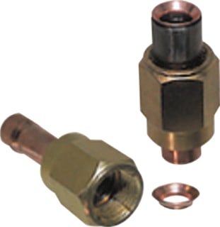 Sangi - Fitting met 2 aansluitingen Flare Soldeerkop. 7/8"