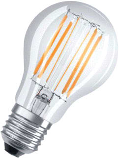 Osram - Retrofit Classic A LED-lamp Ledscla75 8W 827 Fil E27