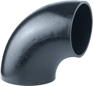 Akatherm - HDPE drainage Fitting met 2 aansluitingen bocht 90 160mm
