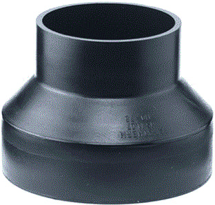 Akatherm - HDPE drainage Fitting met 2 aansluitingen alxs verlpst conc 63/40