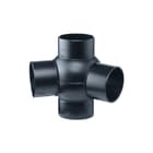 Akatherm - HDPE drainage Fitting met 4 aansluitingen tst 2v 88,5 135 110/56