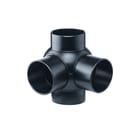 Akatherm - HDPE drainage Fitting met 4 aansluitingen tst 2v 88,5 90 125/125
