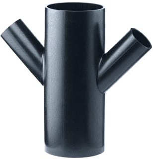 Akatherm - HDPE drainage Fitting met 4 aansluitingen pe dt-stuk 45 110/110