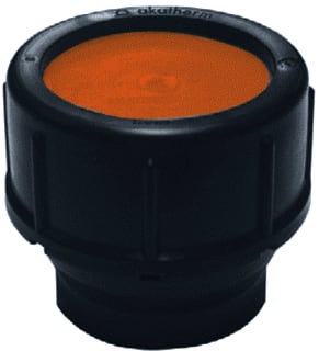 Akatherm - HDPE drainage Fitting met 2 aansluitingen schroefkoppeling kort 63