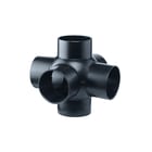 Akatherm - HDPE drainage Fitting met 6 aansluitingen pe t-stuk 4v 88,5 90 110