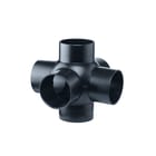 Akatherm - HDPE drainage Fitting met 6 aansluitingen pe t-stuk 4v 88,5 90 110
