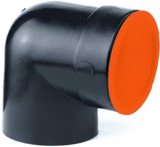 Akatherm - HDPE drainage Fitting met 2 aansluitingen sifonaanslbocht 90 56/46
