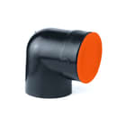 Akatherm - HDPE drainage Fitting met 2 aansluitingen sifonaanslbocht 90 56/46