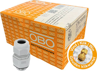 OBO - Wartel kabel-/buisinvoer KLIKWARTEL M20 IP66 GRIJS