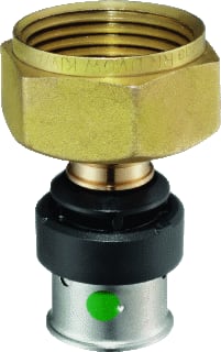 Viega - Smartpress 6763 Fitting met 2 aansluitingen Smpr Schroefkopp 63X2 3/8