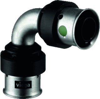 Viega - Smartpress 6716 Fitting met 2 aansluitingen Smpr Bocht90 Rvs 32