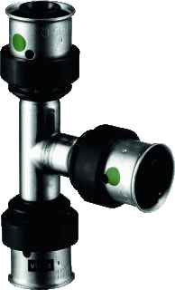 Viega - Smartpress 6718 Fitting met 3 aansluitingen Smpr T-St Rvs 32X32X32