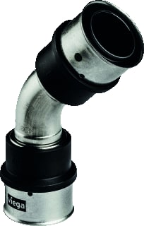 Viega - Smartpress 6726 Fitting met 2 aansluitingen Smpr Bocht45 Rvs 63