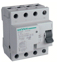 Geyer - Aardlekschakelaar 40A 300Ma 4P-B