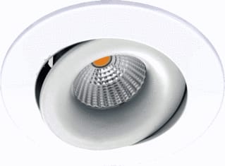 Fosnova - Snow 5 Downlight/spot/schijnwerper Cell-D Wit 12W 3000K