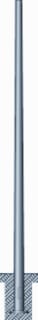 BEGA - Lichtmast zonder armatuur Lichtmast 70801 Staalverz