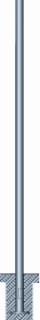 BEGA - Lichtmast zonder armatuur Lichtmast 934 Gelakt