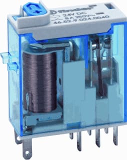 Finder - 46 Schakelrelais Rel+T+Led 2W/8A 12Dc