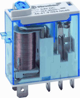 Finder - 46 Schakelrelais Rel+T+Led 1W/16A 24Dc