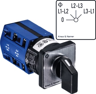 Kraus & Naimer - CG4 Voltmeterschakelaar Voltmtr Sch 10A 0-Rs-St-Tr