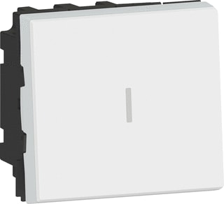 Legrand - Mosaic Installatieschakelaar 2Pol Ws 2M Wit