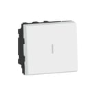 Legrand - Mosaic Installatieschakelaar 2Pol Ws 2M Wit