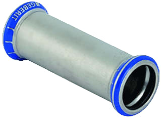 Geberit - Mapress RVS Fitting met 2 aansluitingen Mapr.Rvs Sok-Lang 54Mm