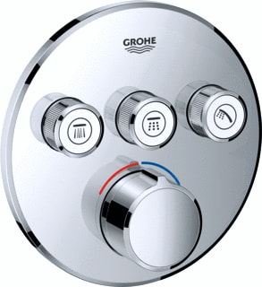 Grohe - SmartControl Inbouwmengkraan Smartc Opbdl M/O 3 Rnd