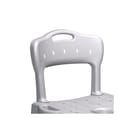 Etac - Toebeh./onderd. douche-/toiletstoel RUGLEUNING GRIJS