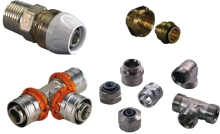 Uponor - S-Press Fitting met 2 aansluitingen Fitt M 2 Aansl 1032895
