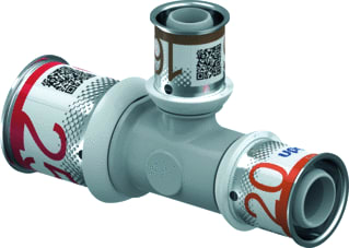 Uponor - S-Press PLUS Fitting met 3 aansluitingen S-Prss Plus T-St 25-16-20