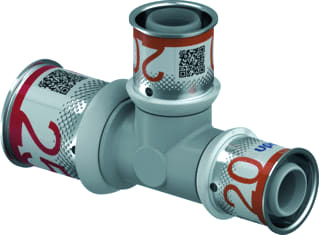 Uponor - S-Press PLUS Fitting met 3 aansluitingen S-Prss Plus T-St 25-20-20