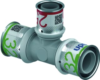 Uponor - S-Press PLUS Fitting met 3 aansluitingen S-Prss Plus T-St 32-25-32