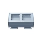 Gira - Profiel 55 Hoek/Voet Opbouwbak inbouwschakelmateriaal Profl Bevesthk 2V Alu P55