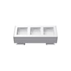Gira - Profiel 55 Hoek/Voet Opbouwbak inbouwschakelmateriaal Profl Bevesthk 3V Zwg P55