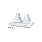 Hensel - Mi-verdelers Invoerplaat sparing kast/lessenaar Kabelinvoerflens 30-72Mm