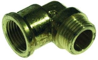VSH - Draad D1117 Fitting met 2 aansluitingen Knie 1/2"Binx 1/2"Bui Chr