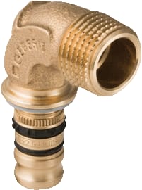 Geberit - Mepla Fitting met 2 aansluitingen Bocht 20X1/2"Bui