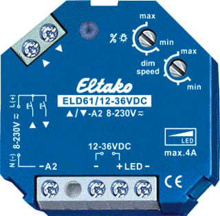 Eltako - 61-serie Dimmer Eld61/12-36V Dc