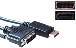 ACT - PC-kabel Dp-Dvi Male 1,8M