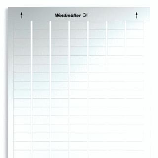 Weidmüller - Tekststrookblad TKSTSTRK LMMT30025.4/12.7SI