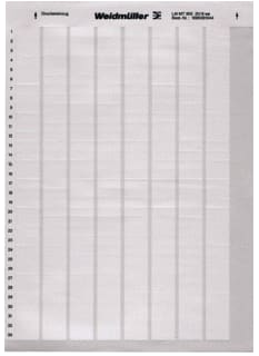 Weidmüller - Tekststrookblad LM MT300 20/8 WS