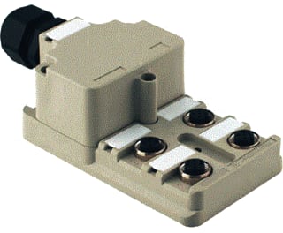 Weidmüller - Pass. sensor-/actor verd. (z.kabel) SENSOR SAI-4-M 5P M12 OL