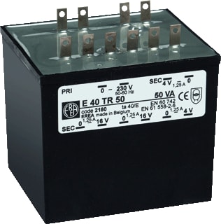 Erea - 1-fase stuurtransformator e 40tr50